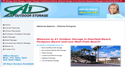 Desktop Screenshot of a1outdoorstorage.com